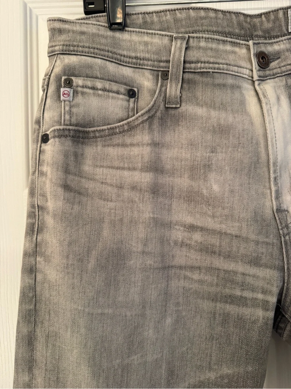 AG Adriano Goldschmied Dylan Slim Skinny Gray Wash Denim Men’s Jeans Size 32 - Picture 11 of 16